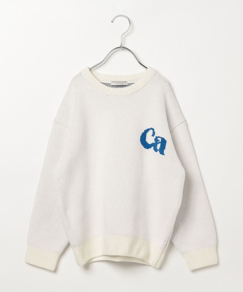 BAYFLOW（ベイフロー）の「[汚れても安心♪] 洗えるHAPPYニット(KIDS)（ニット/セーター・キッズ・ネイビー/イエロー/ピンク/ブラウン/グリーン/オフホワイト/ブラック/オレンジ・110cm/120cm/130cm/140cm/150cm）」の12枚目の写真