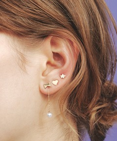 K10 2連 フープピアス（ピアス（両耳用））｜NOIR DE POUPEE（ノ