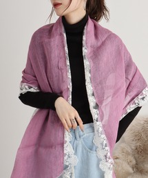 FUNALIVE（ファンアライブ）の「リネン レース切り継ぎストール（ストール/ショール）」