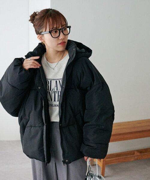 WEB限定】裾ラウンドフェイクダウン（ダウンジャケット/コート