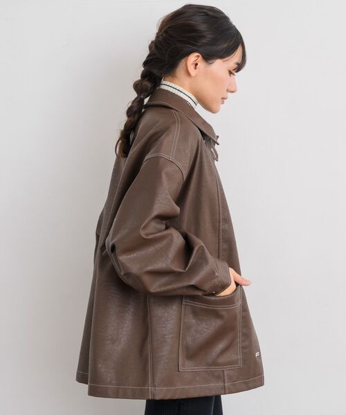 RETRO GIRL（レトロガール）の「Fレザーカバーオール（その他アウター・レディース・ブラック/ブラウン/ベージュ・FREE）」の19枚目の写真