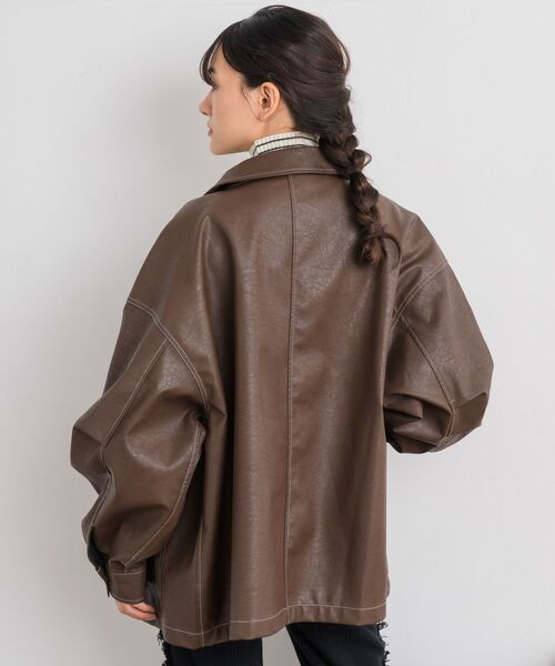 RETRO GIRL（レトロガール）の「Fレザーカバーオール（その他アウター・レディース・ブラック/ブラウン/ベージュ・FREE）」の21枚目の写真