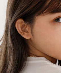 JewCas（ジュアキャス）の「【金属アレルギー対応ノットアレプラス】ギャザステンレスイヤカフ[NOP0085]（イヤーカフ）」