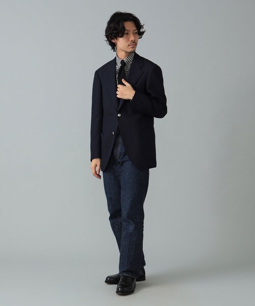 BEAMS F（ビームスエフ）の「HANDMADE SAVILE CLIFFORD ネイビー ブレザー（テーラードジャケット・メンズ・ネイビー・42/52/50/48/46/44）」の3枚目の写真