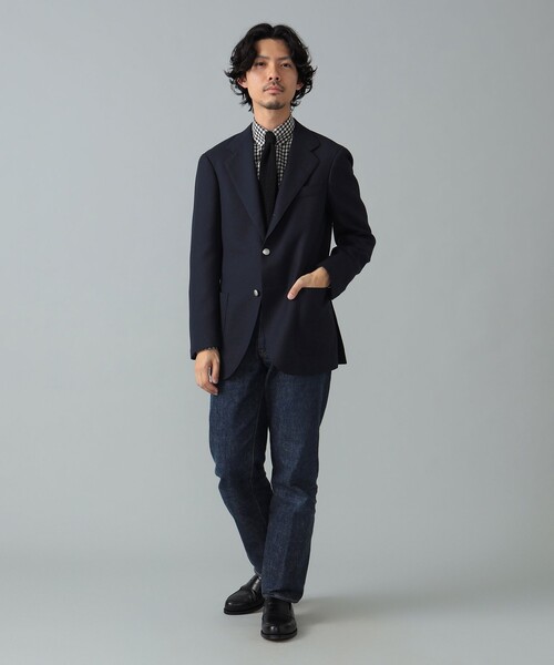 BEAMS F（ビームスエフ）の「HANDMADE SAVILE CLIFFORD ネイビー ブレザー（テーラードジャケット・メンズ・ネイビー・42/52/50/48/46/44）」の4枚目の写真