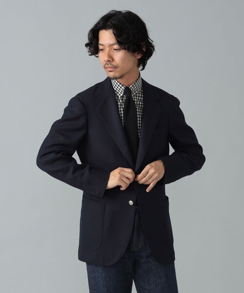 HANDMADE SAVILE CLIFFORD ネイビー ブレザー（テーラード