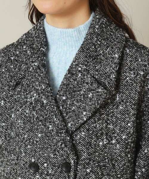 ITS'DEMO（イッツデモ）の「◆【手洗い可】ツイードショートコート（チェスターコート・レディース・ネイビー系3/ブラック系3・00）」の14枚目の写真