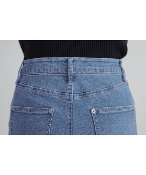 n'OrLABEL（ノアールレーベル）の「『ロールアップストレートデニムパンツ』（デニムパンツ・レディース・ネイビー/ブルー/オフホワイト・L～LL/S～Ｍ/3L）」の18枚目の写真