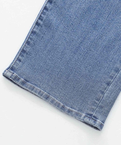 n'OrLABEL（ノアールレーベル）の「『ロールアップストレートデニムパンツ』（デニムパンツ・レディース・ネイビー/ブルー/オフホワイト・L～LL/S～Ｍ/3L）」の6枚目の写真