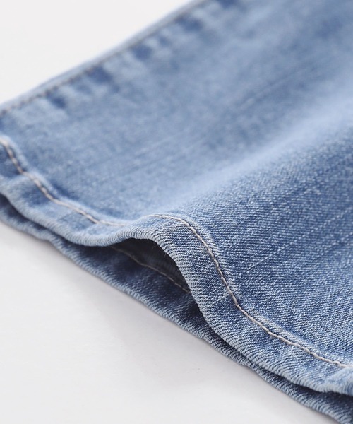 n'OrLABEL（ノアールレーベル）の「『ロールアップストレートデニムパンツ』（デニムパンツ・レディース・ネイビー/ブルー/オフホワイト・L～LL/S～Ｍ/3L）」の8枚目の写真
