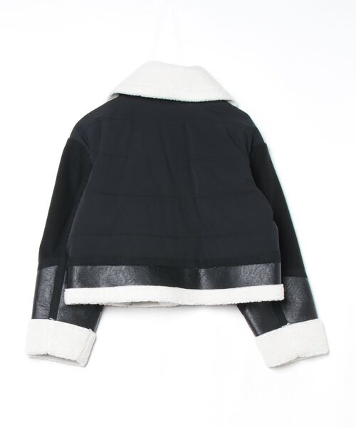 roarguns(ロアーガンズ)の「WOMEN ECO MOUTON JACKET(ミリタリージャケット・レディース・ブラック・2)」の6枚目の写真