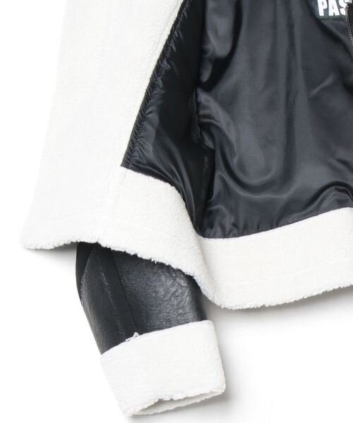 roarguns(ロアーガンズ)の「WOMEN ECO MOUTON JACKET(ミリタリージャケット・レディース・ブラック・2)」の7枚目の写真
