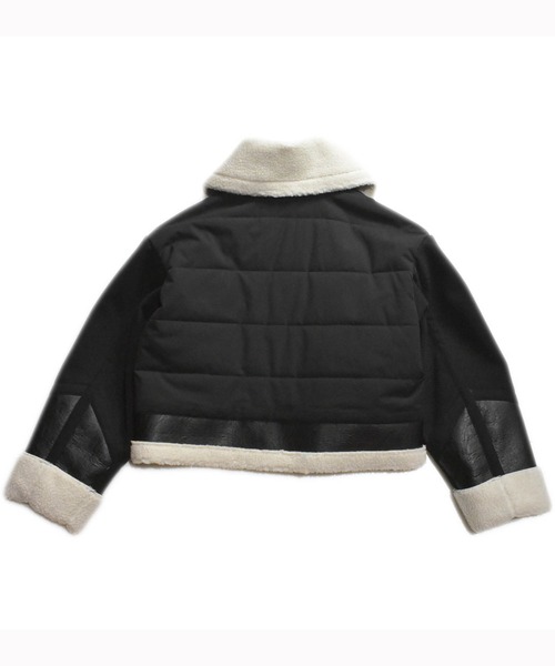 roarguns(ロアーガンズ)の「WOMEN ECO MOUTON JACKET(ミリタリージャケット・レディース・ブラック・2)」の5枚目の写真