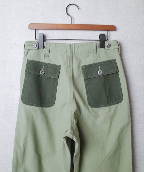 HOUSTON(ヒューストン)の「【T6】【HOUSTON women】WOMEN FATIGUE PANT / ウーマン ファティーグ パンツ 22HL006(その他パンツ・レディース・その他/グリーン系その他/ナチュラル・0/1)」の6枚目の写真
