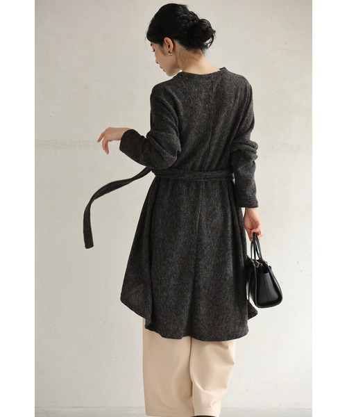 芽風チュニック♡本日8/28お値下げ終了になります♡ 小さいサイズ 綿混ケーブルハイネックショート丈ニット 低身長