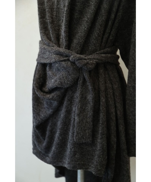 ウエスト結ぶフィッシュテールニットチュニック（チュニック）｜CAWAII