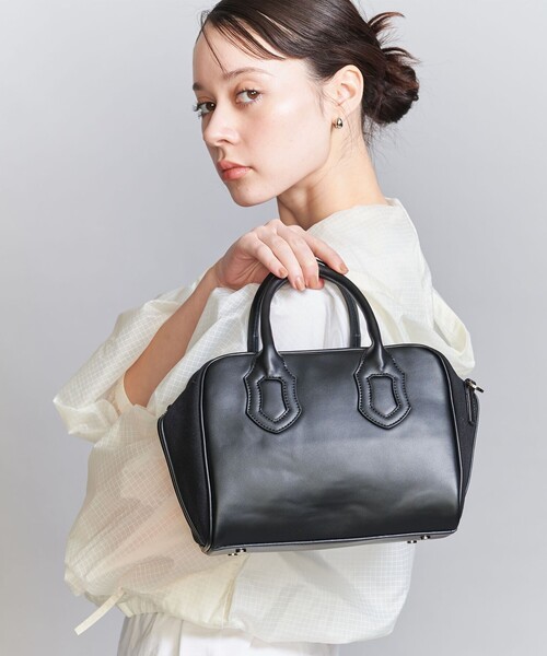 UNITED ARROWS ＜VARNY＞ミディアム ボストンバッグ 2WAY黒 セール】＜VARNY＞ミディアム ボストンバッグ -2WAY-（ボストン