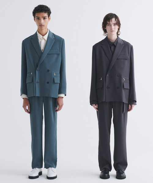 CULLNI(クルニ)の「Dry Double Satin Asymmetrical Long Sleeve Shirt(シャツ/ブラウス・メンズ・チャコール/グリーン/オフホワイト/ブラック・1/2/0)」の6枚目の写真