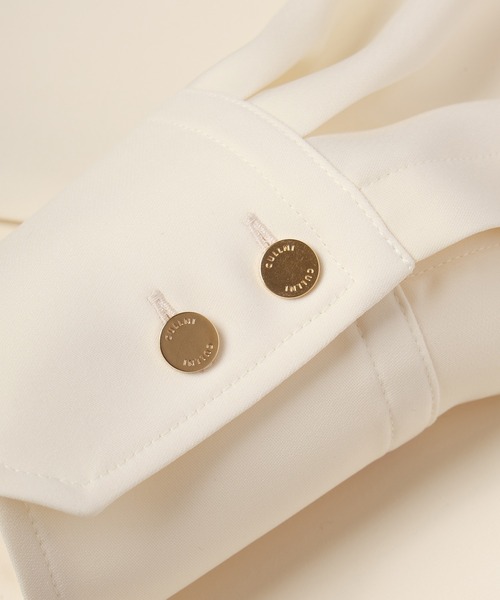 CULLNI(クルニ)の「Dry Double Satin Asymmetrical Long Sleeve Shirt(シャツ/ブラウス・メンズ・チャコール/グリーン/オフホワイト/ブラック・1/2/0)」の12枚目の写真