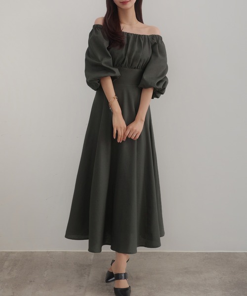 CENEA 2way リネン混フレアワンピース JUNOAH｜CENEA 2wayリネン混フレアワンピース | Rakuten Fashion