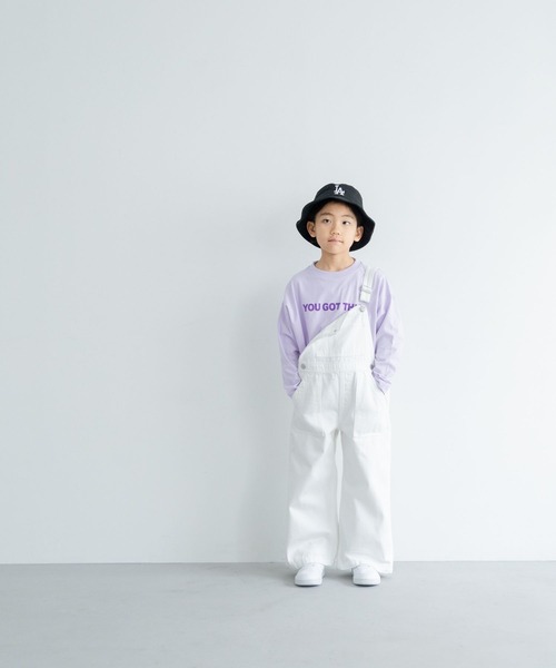 LOWRYS FARM（ローリーズファーム）の「アソートプリントＬＳＴ　288072（Tシャツ/カットソー・キッズ・パープル/ブラック/チャコールグレー/オフホワイト・110cm/120cm/130cm/140cm/150cm）」の11枚目の写真