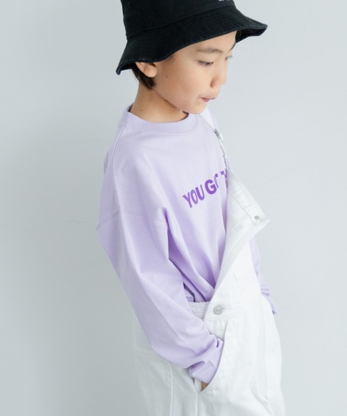 LOWRYS FARM（ローリーズファーム）の「アソートプリントＬＳＴ　288072（Tシャツ/カットソー・キッズ・パープル/ブラック/チャコールグレー/オフホワイト・110cm/120cm/130cm/140cm/150cm）」の13枚目の写真