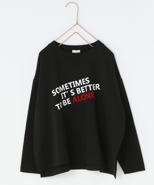 LOWRYS FARM（ローリーズファーム）の「アソートプリントＬＳＴ　288072（Tシャツ/カットソー・キッズ・パープル/ブラック/チャコールグレー/オフホワイト・110cm/120cm/130cm/140cm/150cm）」の14枚目の写真