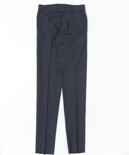 TAKA-Q（タカキュー）の「【ストレッチ ウォッシャブル イージーケア】タカキュー ノータックビジネスパンツ デニム風紺（スーツパンツ・メンズ・ネイビー・MEDIUM/LARGE/X-LARGE/3L/S）」の3枚目の写真