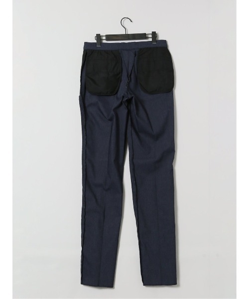 TAKA-Q（タカキュー）の「【ストレッチ ウォッシャブル イージーケア】タカキュー ノータックビジネスパンツ デニム風紺（スーツパンツ・メンズ・ネイビー・MEDIUM/LARGE/X-LARGE/3L/S）」の5枚目の写真