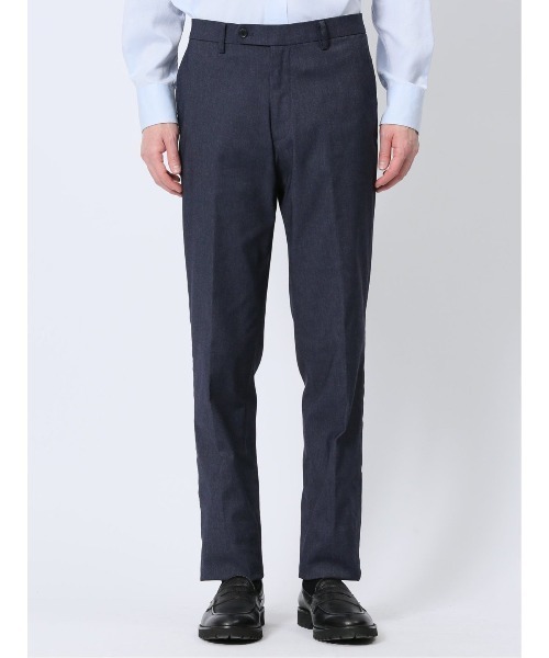 TAKA-Q（タカキュー）の「【ストレッチ ウォッシャブル イージーケア】タカキュー ノータックビジネスパンツ デニム風紺（スーツパンツ・メンズ・ネイビー・MEDIUM/LARGE/X-LARGE/3L/S）」の7枚目の写真