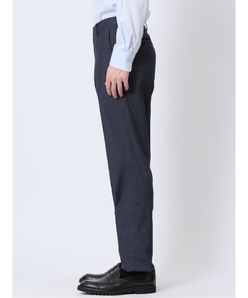 TAKA-Q（タカキュー）の「【ストレッチ ウォッシャブル イージーケア】タカキュー ノータックビジネスパンツ デニム風紺（スーツパンツ・メンズ・ネイビー・MEDIUM/LARGE/X-LARGE/3L/S）」の8枚目の写真