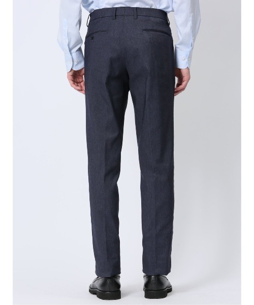 TAKA-Q（タカキュー）の「【ストレッチ ウォッシャブル イージーケア】タカキュー ノータックビジネスパンツ デニム風紺（スーツパンツ・メンズ・ネイビー・MEDIUM/LARGE/X-LARGE/3L/S）」の9枚目の写真