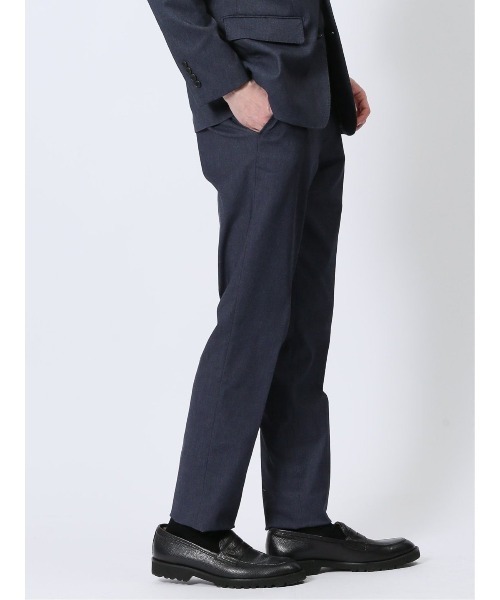 TAKA-Q（タカキュー）の「【ストレッチ ウォッシャブル イージーケア】タカキュー ノータックビジネスパンツ デニム風紺（スーツパンツ・メンズ・ネイビー・MEDIUM/LARGE/X-LARGE/3L/S）」の14枚目の写真