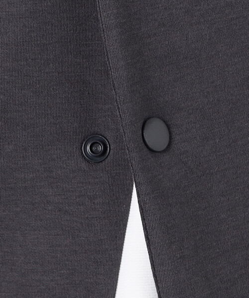 COMME CA ISM(コムサイズム)の「【セットアップ対応】綿混ダンボールニット ジレ(ベスト・メンズ・ブラック/チャコール・MEDIUM/LARGE)」の9枚目の写真