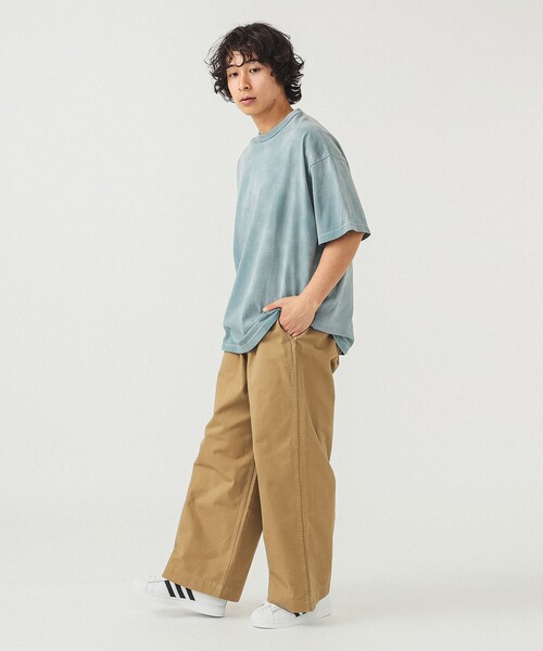 BEAMS（ビームス）の「BEAMS / ルーズ フェード クルーネックTシャツ（Tシャツ/カットソー・メンズ・ストーン/ブラック/ミント・S/M/L/XL）」の19枚目の写真