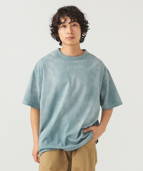BEAMS（ビームス）の「BEAMS / ルーズ フェード クルーネックTシャツ（Tシャツ/カットソー・メンズ・ストーン/ブラック/ミント・S/M/L/XL）」の22枚目の写真