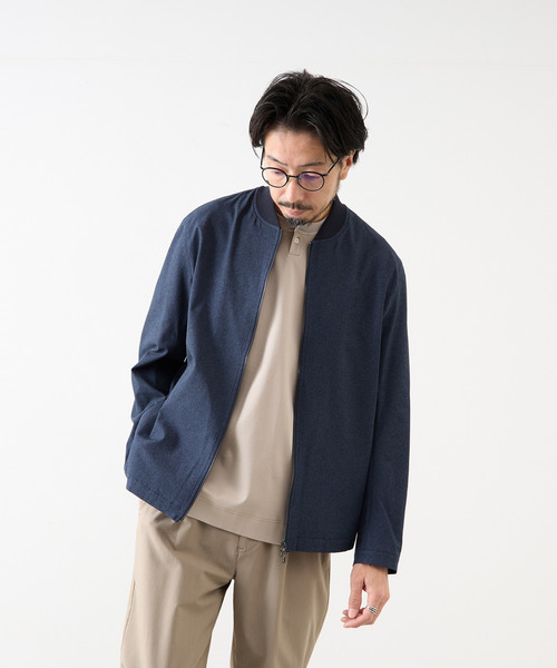 MEN'S MELROSE（メンズメルローズ）の「プリントDOTAIR ミニマムMA-1（ブルゾン・メンズ・チャコールグレー/ライトグレー/ネイビー・2/3/4/5）」の3枚目の写真