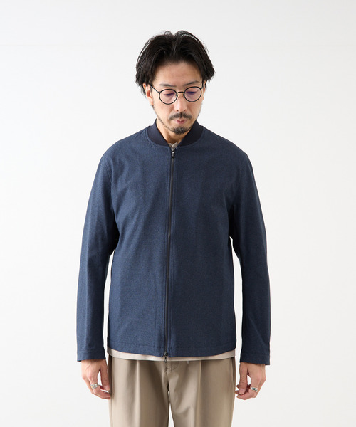 MEN'S MELROSE（メンズメルローズ）の「プリントDOTAIR ミニマムMA-1（ブルゾン・メンズ・チャコールグレー/ライトグレー/ネイビー・2/3/4/5）」の4枚目の写真