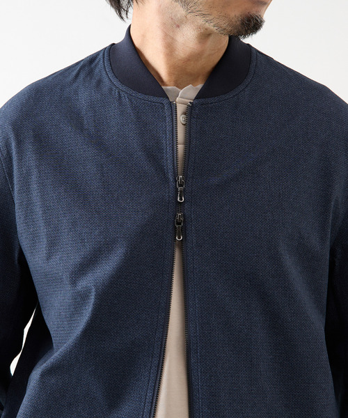 MEN'S MELROSE（メンズメルローズ）の「プリントDOTAIR ミニマムMA-1（ブルゾン・メンズ・チャコールグレー/ライトグレー/ネイビー・2/3/4/5）」の8枚目の写真