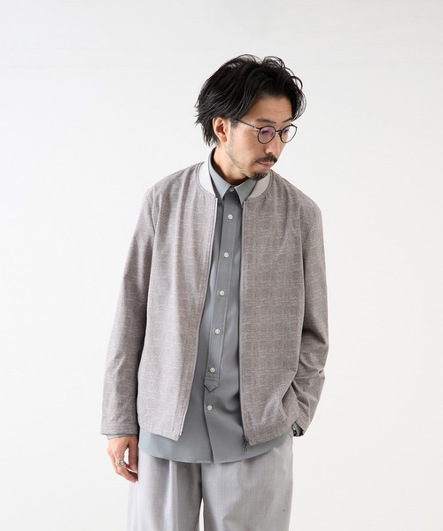 MEN'S MELROSE（メンズメルローズ）の「プリントDOTAIR ミニマムMA-1（ブルゾン・メンズ・チャコールグレー/ライトグレー/ネイビー・2/3/4/5）」の17枚目の写真