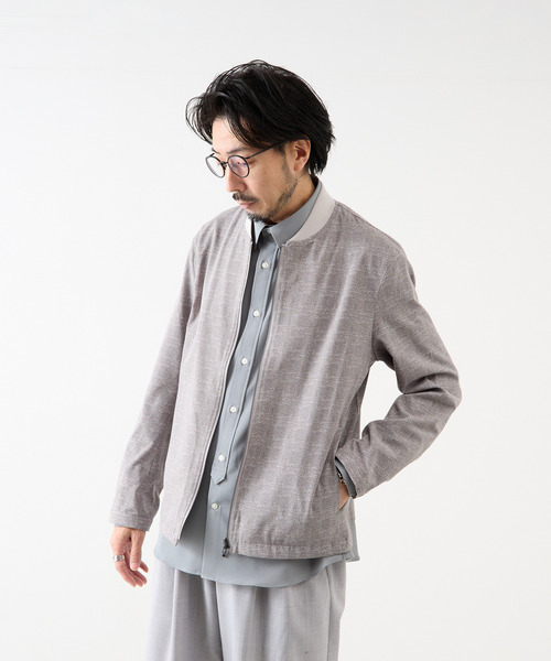 MEN'S MELROSE（メンズメルローズ）の「プリントDOTAIR ミニマムMA-1（ブルゾン・メンズ・チャコールグレー/ライトグレー/ネイビー・2/3/4/5）」の18枚目の写真