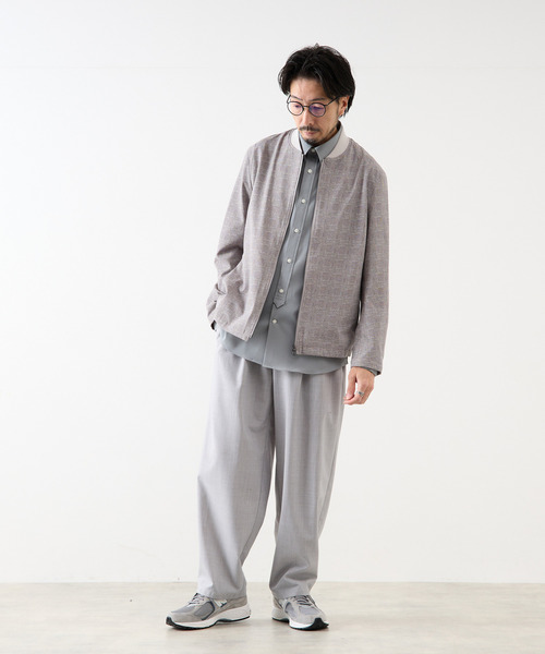 MEN'S MELROSE（メンズメルローズ）の「プリントDOTAIR ミニマムMA-1（ブルゾン・メンズ・チャコールグレー/ライトグレー/ネイビー・2/3/4/5）」の19枚目の写真