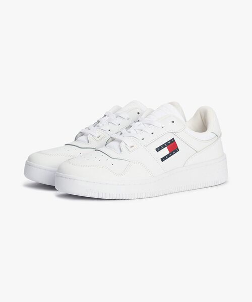 tommy jeans(トミー ジーンズ)の「レトロバスケットエッセンシャルスニーカー(スニーカー・レディース・ホワイト・23cm/24.5cm/23.5cm/24cm)」の2枚目の写真