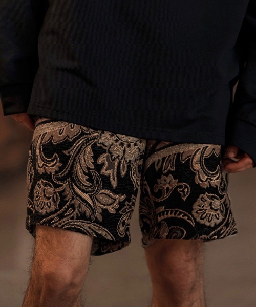 CAMBIO(カンビオ)の「mp13256-Gobelin Short Pants ショートパンツ(その他パンツ・メンズ・ブラック/ホワイト/ブラウン・S/M/L)」の9枚目の写真