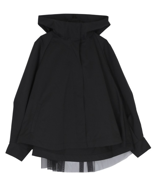 titivate（ティティベイト）の「バックチュールペプラムマウンテンパーカー（マウンテンパーカー・レディース・アイボリー/ブラック・M）」の13枚目の写真