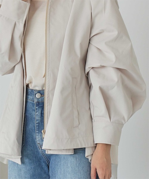 titivate（ティティベイト）の「バックチュールペプラムマウンテンパーカー（マウンテンパーカー・レディース・アイボリー/ブラック・M）」の17枚目の写真