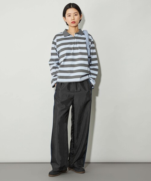 CITEN(シテン)の「<CITEN>ラインディティールイージーパンツ(その他パンツ・レディース・ブラック/グレー・S/M)」の8枚目の写真