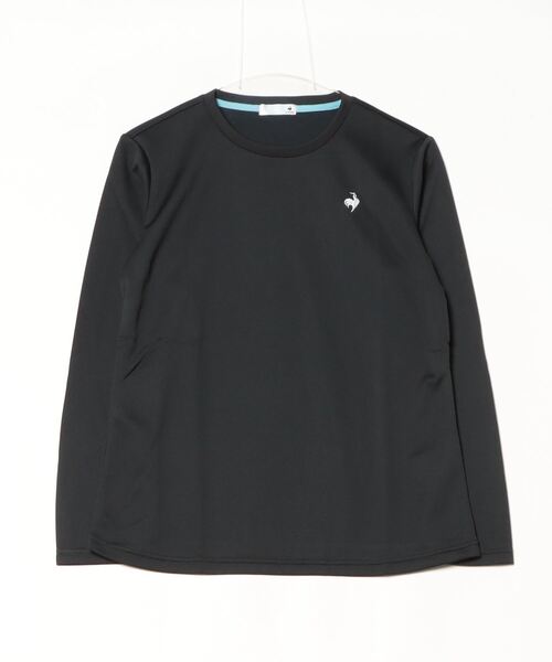 le coq sportif(ルコックスポルティフ)の「【ルコックスポルティフ】吸汗速乾/UVカットエコペット素材ロンT(Tシャツ/カットソー・レディース・ブラック/グレー/ピンク/ホワイト/ネイビー・S/M/L/XL)」の9枚目の写真