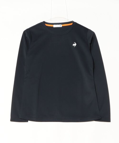 le coq sportif(ルコックスポルティフ)の「【ルコックスポルティフ】吸汗速乾/UVカットエコペット素材ロンT(Tシャツ/カットソー・レディース・ブラック/グレー/ピンク/ホワイト/ネイビー・S/M/L/XL)」の11枚目の写真