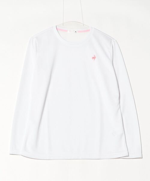 le coq sportif(ルコックスポルティフ)の「【ルコックスポルティフ】吸汗速乾/UVカットエコペット素材ロンT(Tシャツ/カットソー・レディース・ブラック/グレー/ピンク/ホワイト/ネイビー・S/M/L/XL)」の13枚目の写真